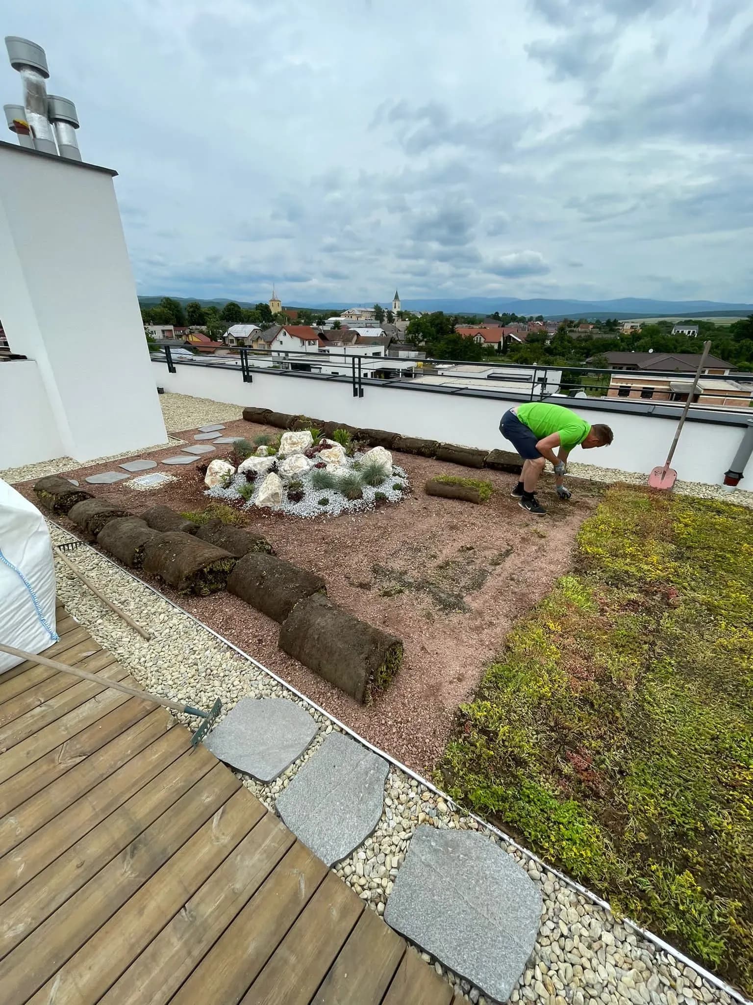Realizácia intenzívnej zelenej strechy, Moldava nad Bodvou
